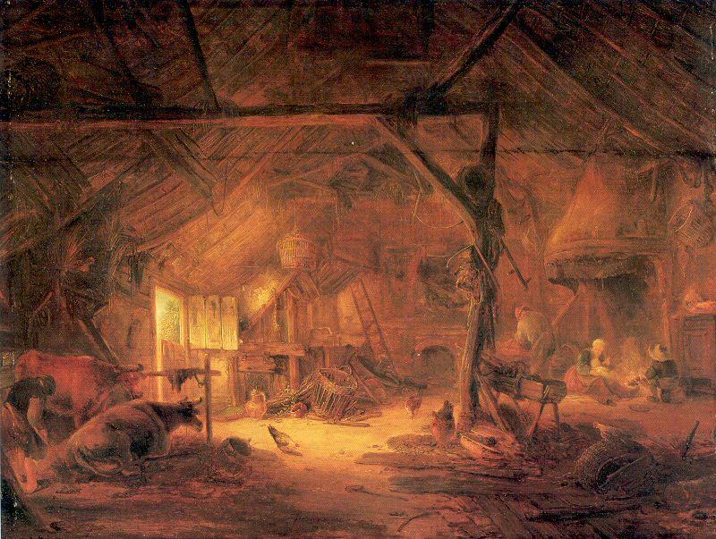 Ostade, Isaack Jansz. van Barn Interior